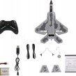 Aeromodel F-22 RAPTOR, complet echipat, cu stabilizator electronic, 2.4 GHz (290 mm)