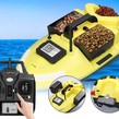 Sierra ModellSport - Barca pentru plantat momeala, nadit si momit, GPS, trei cuve, capacitate 2 kg, raza 500 m, baterie 12000 mA, radiocomanda 2.4GHz, carcasa fluorescenta