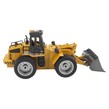 Sierra ModellSport - Jucarie Buldozer Huina cu telecomanda, cupa si cabina metalice, 9 functii, scara 1:18, 2.4GHz