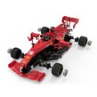 Sierra ModellSport - Kit de construit masina cu telecomanda Ferrari F1, scara 1:16, rosie, 65 de piese